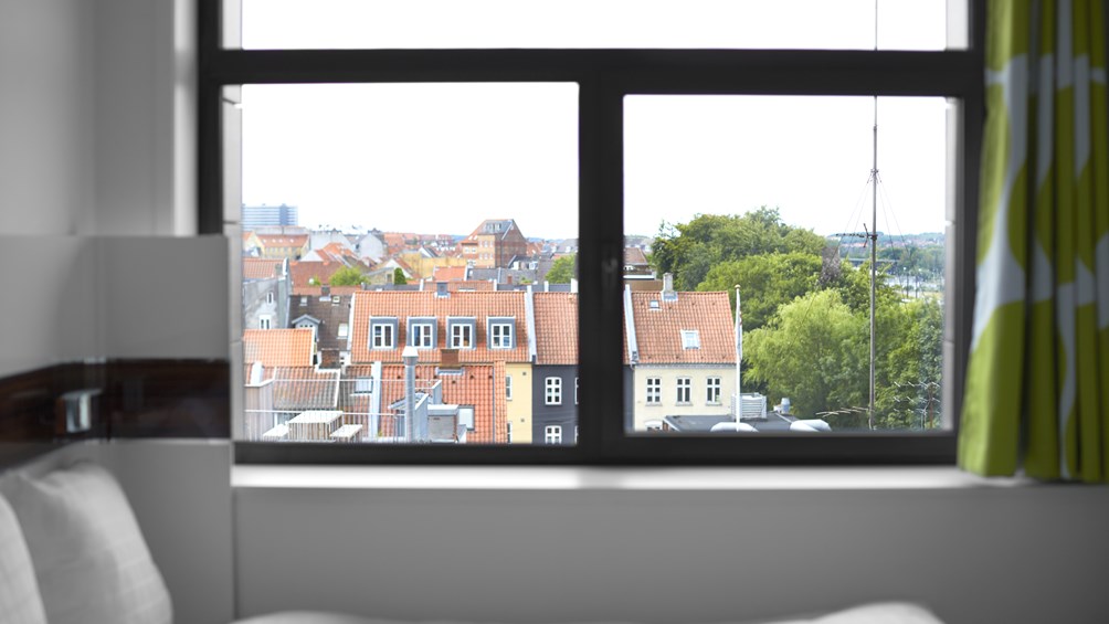 The view from one of the rooms at Wakeup Aarhus