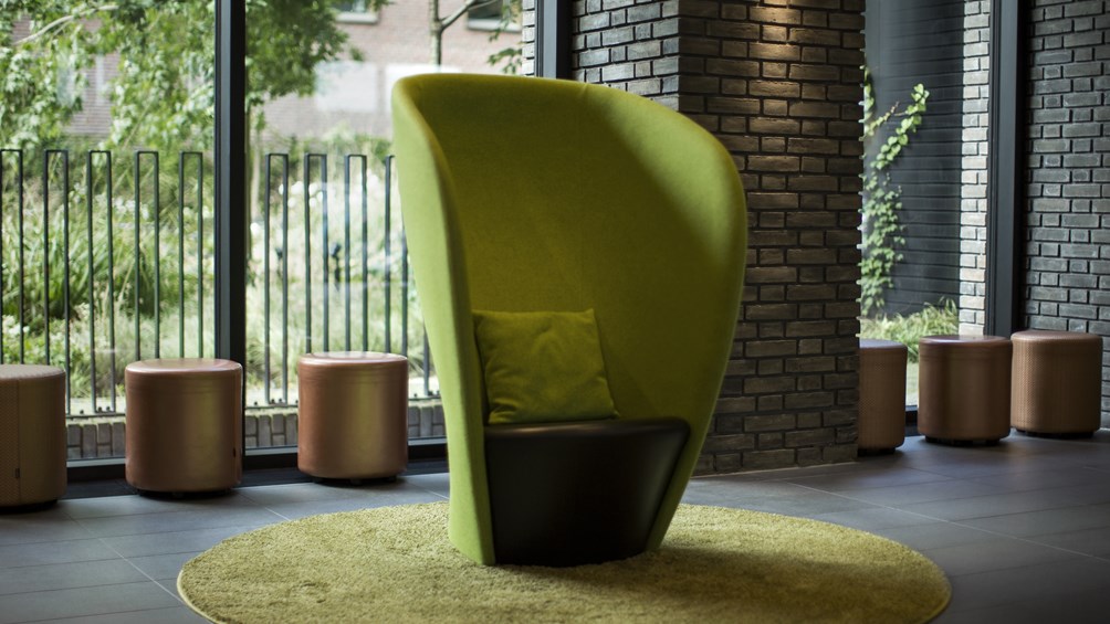 Lounge area at Wakeup Copenhagen in Borgergade